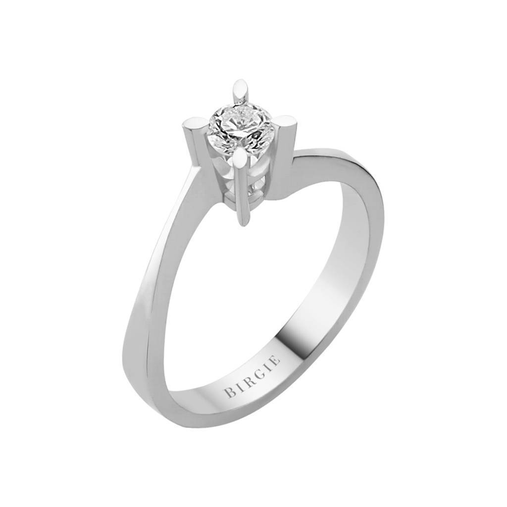 Bague solitaire diamant 0,28 carat