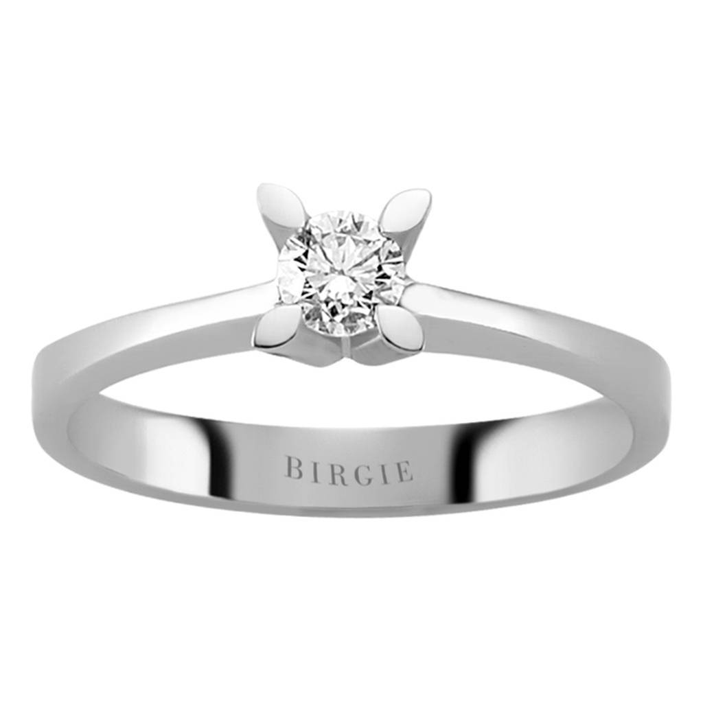 Bague solitaire diamant 0,24 carat