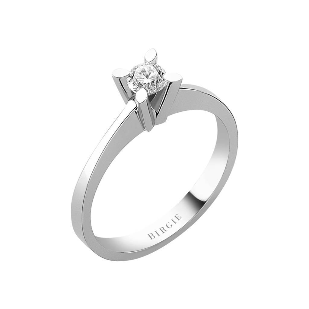 Bague solitaire diamant 0,24 carat