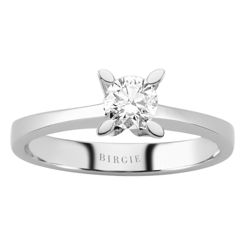 Bague solitaire diamant 0,38 carat