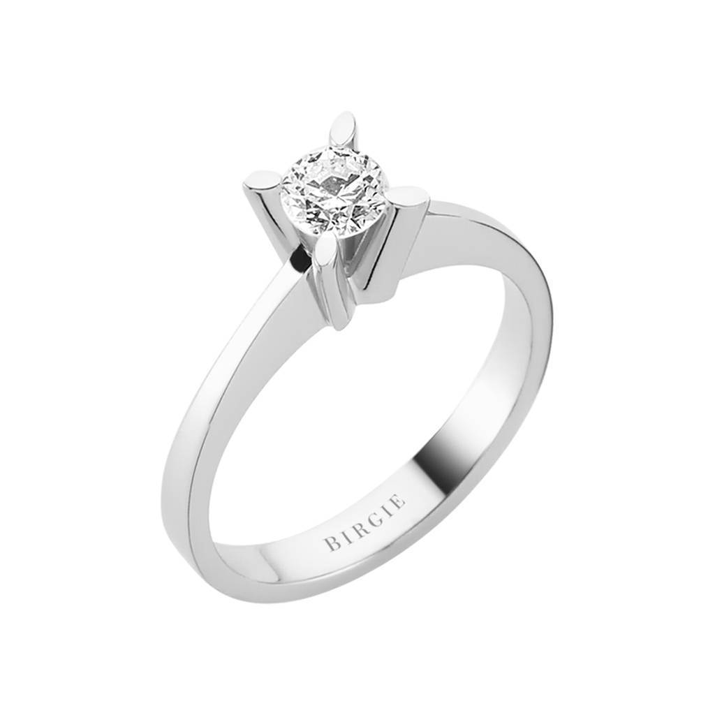 Bague solitaire diamant 0,38 carat