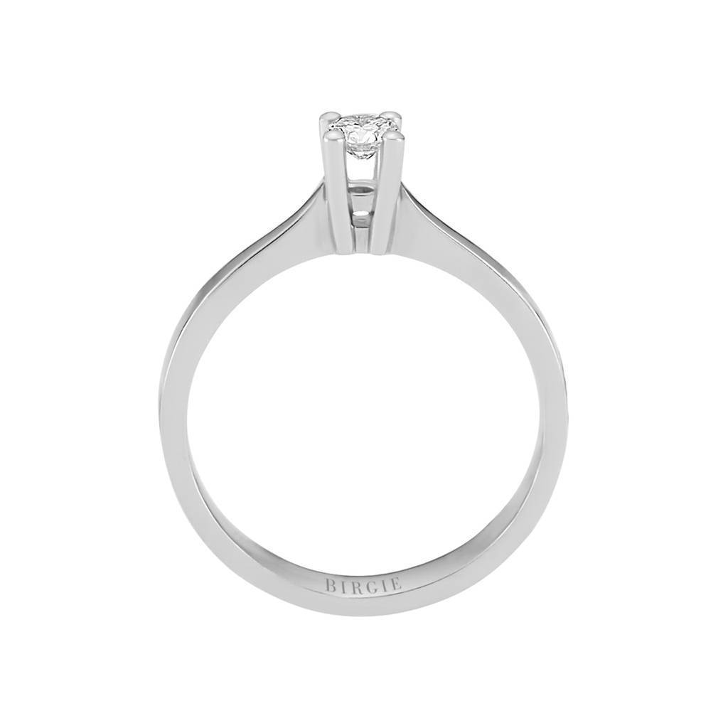 Bague solitaire diamant 0,18 carat