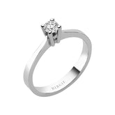 Bague solitaire diamant 0,18 carat