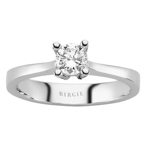 Bague solitaire diamant 0,41 carat