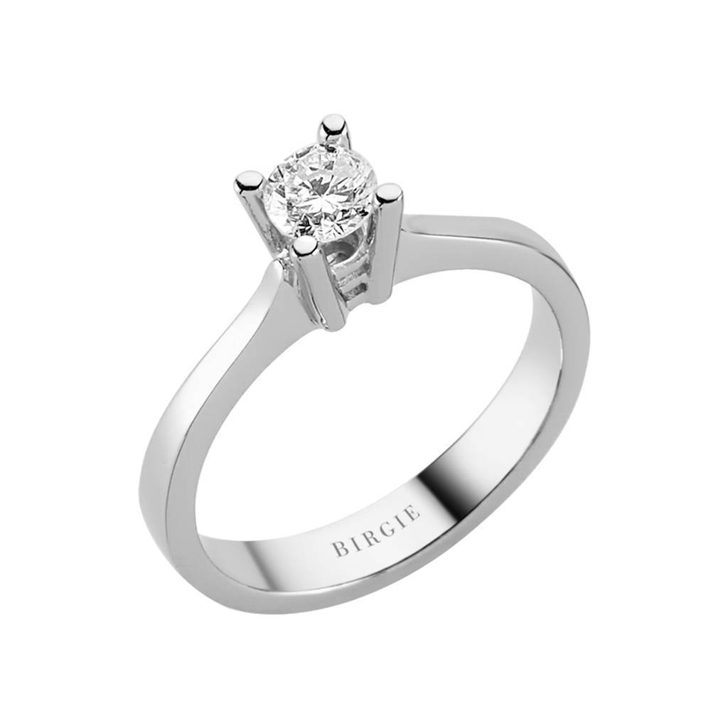 Bague solitaire diamant 0,41 carat