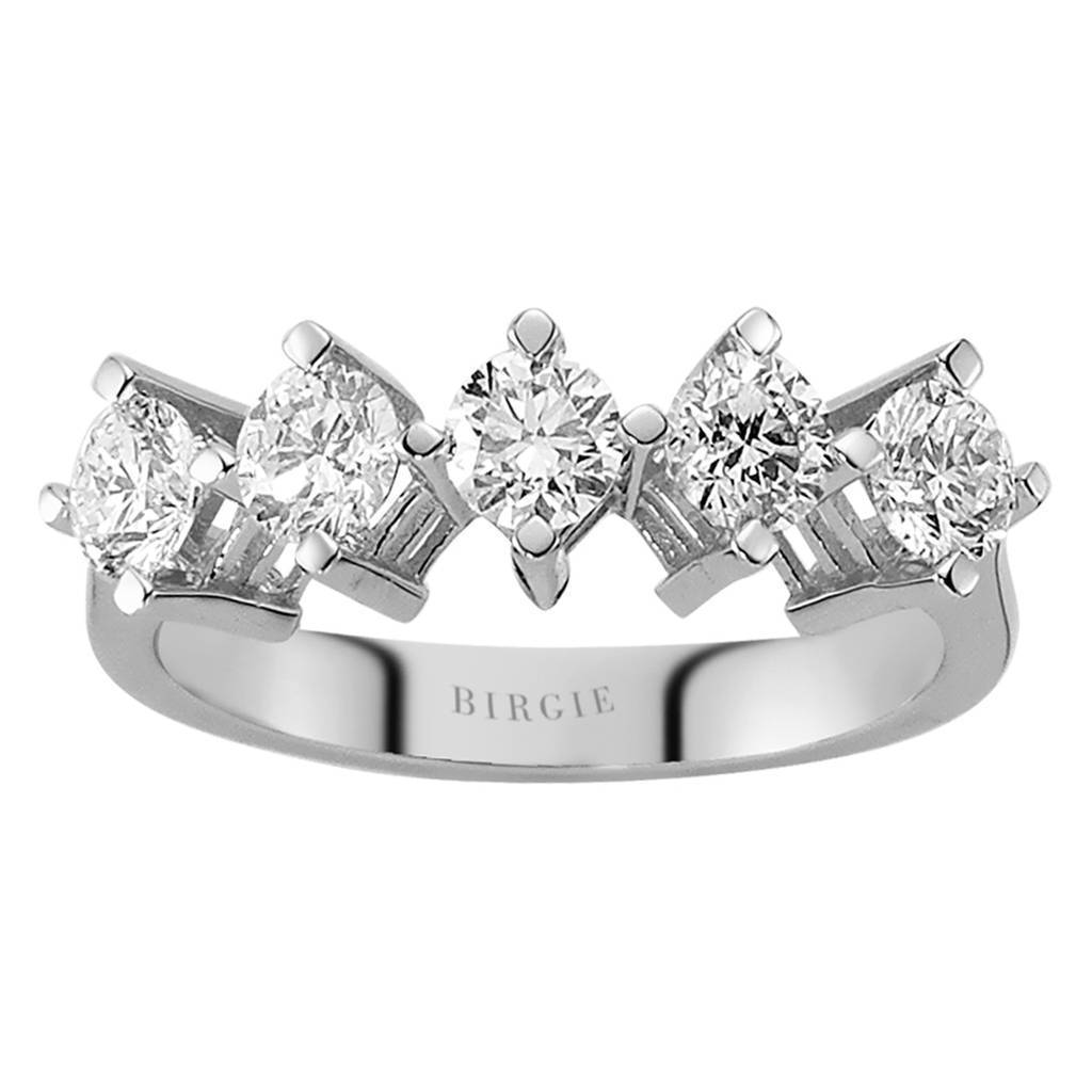 1.19 Carat Diamond 5 Stone Engagement Ring
