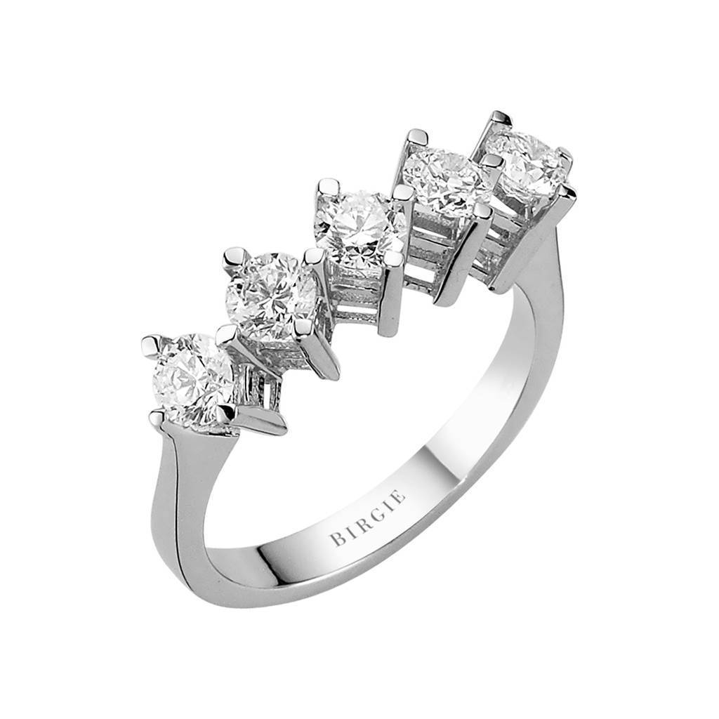 1.19 Carat Diamond 5 Stone Engagement Ring
