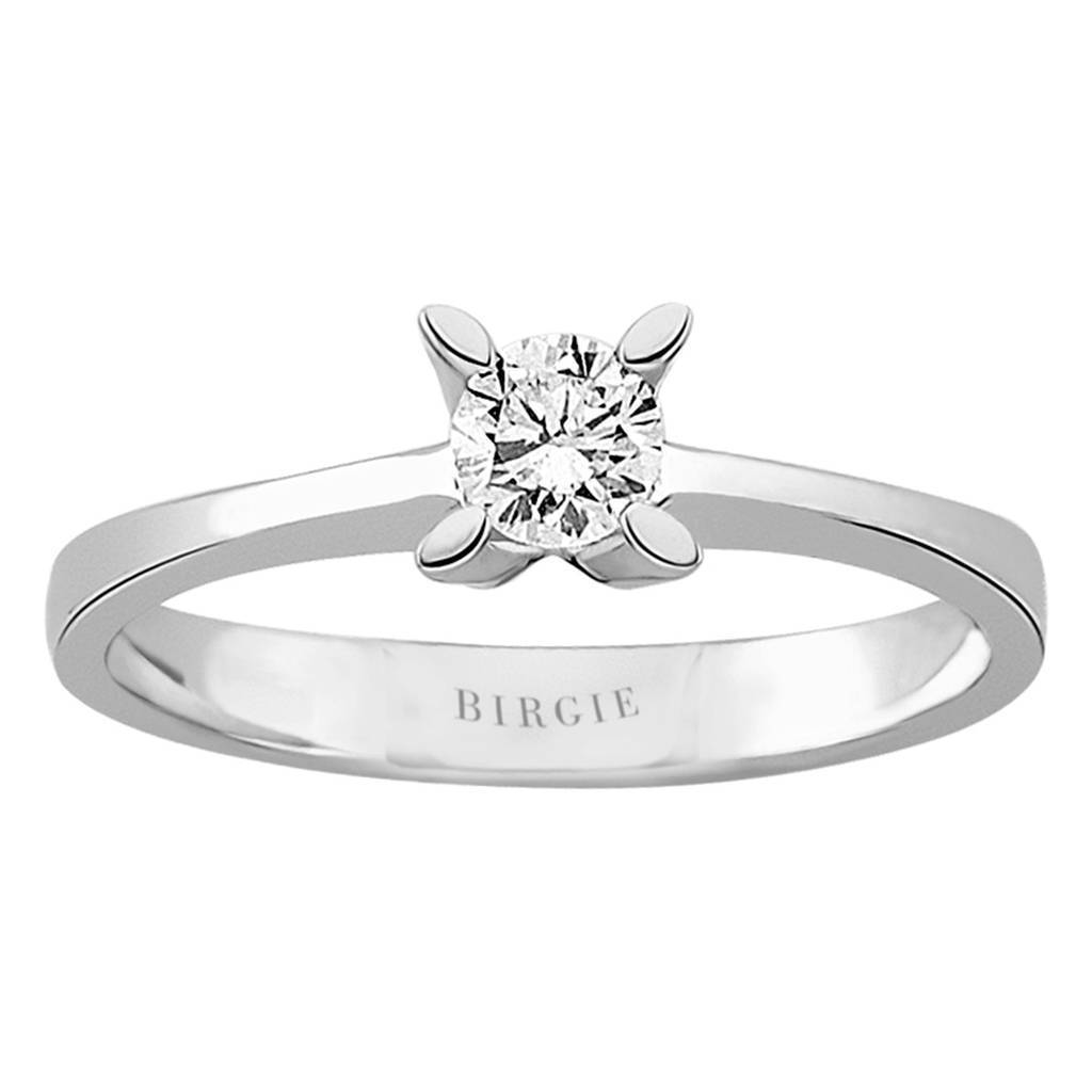 Bague solitaire diamant 0,30 carat