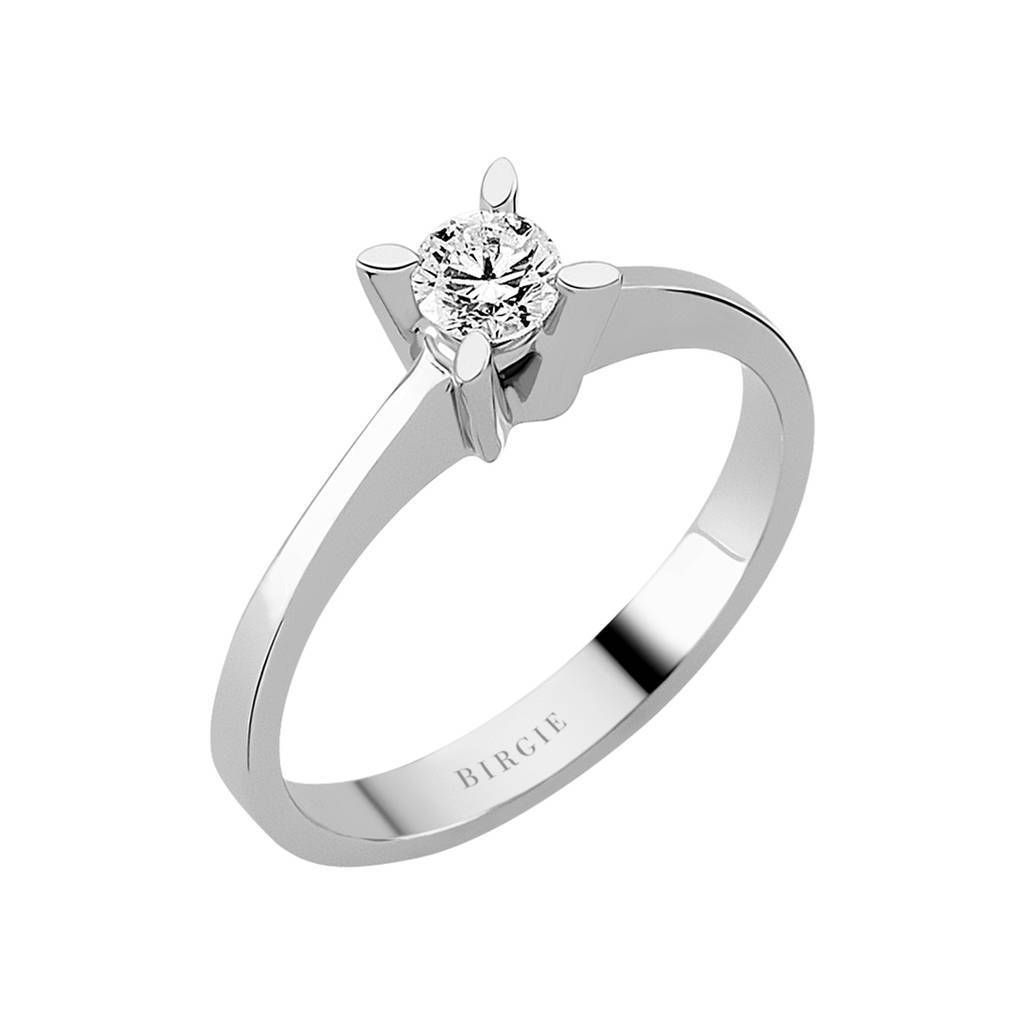 Bague solitaire diamant 0,30 carat