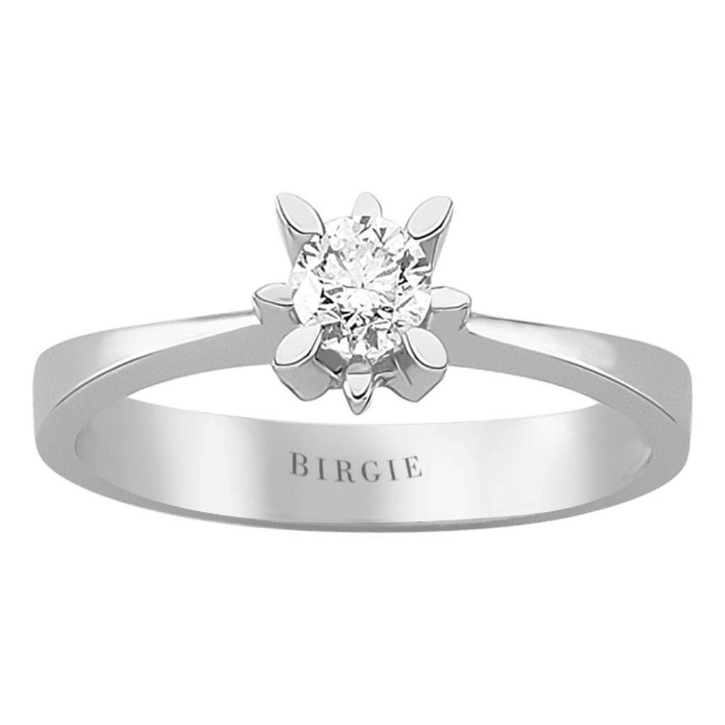 Bague solitaire diamant 0,31 carat