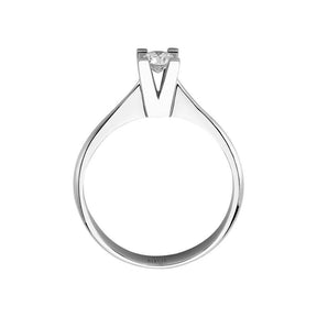 Bague solitaire diamant 0,26 carat