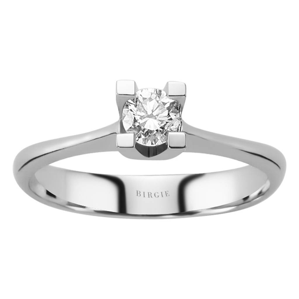 Bague solitaire diamant 0,31 carat