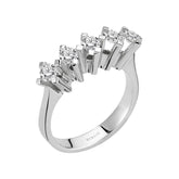 0.80 Carat Diamond 5 Stone Engagement Ring