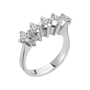 0.80 Carat Diamond 5 Stone Engagement Ring