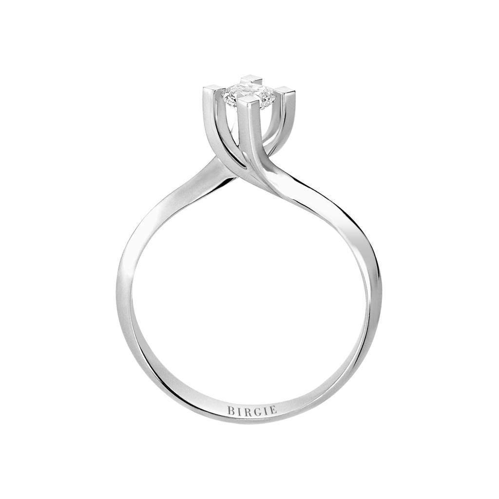 Bague solitaire diamant couleur E 0,30 carat