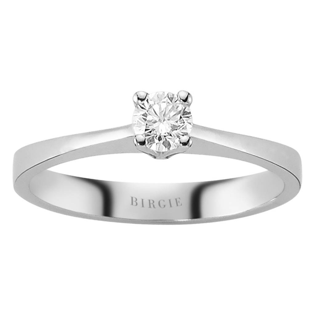 Bague solitaire diamant 0,24 carat