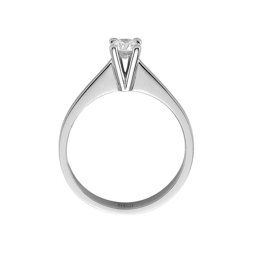 Bague solitaire diamant couleur D 0,35 carat