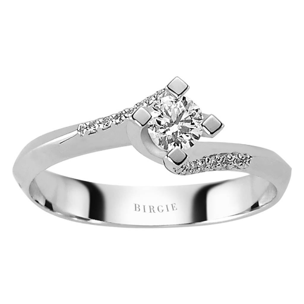 Bague solitaire diamant 0,31 carat au total