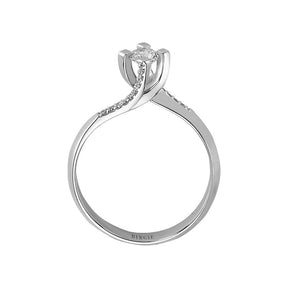 Bague solitaire diamant 0,31 carat au total