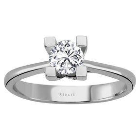 Bague solitaire diamant 0,50 carat
