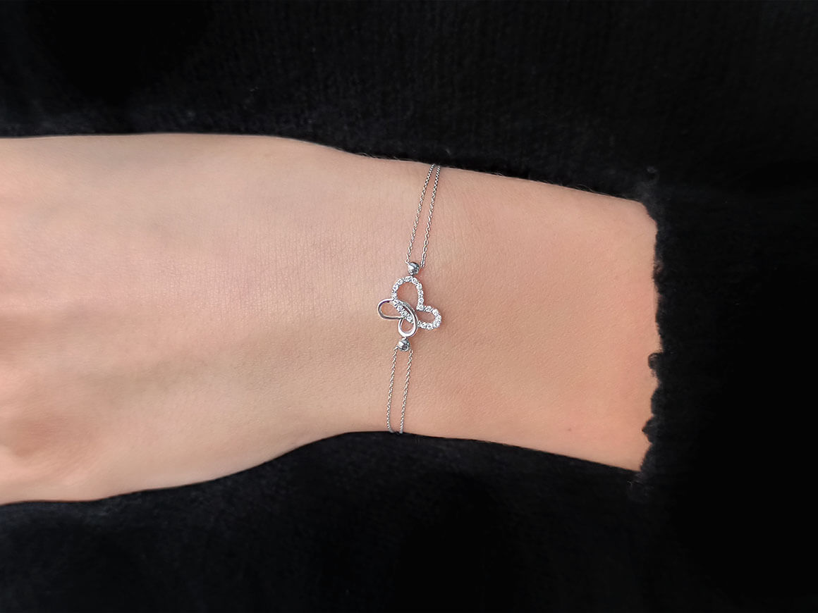 Diamond Butterflies Bracelet