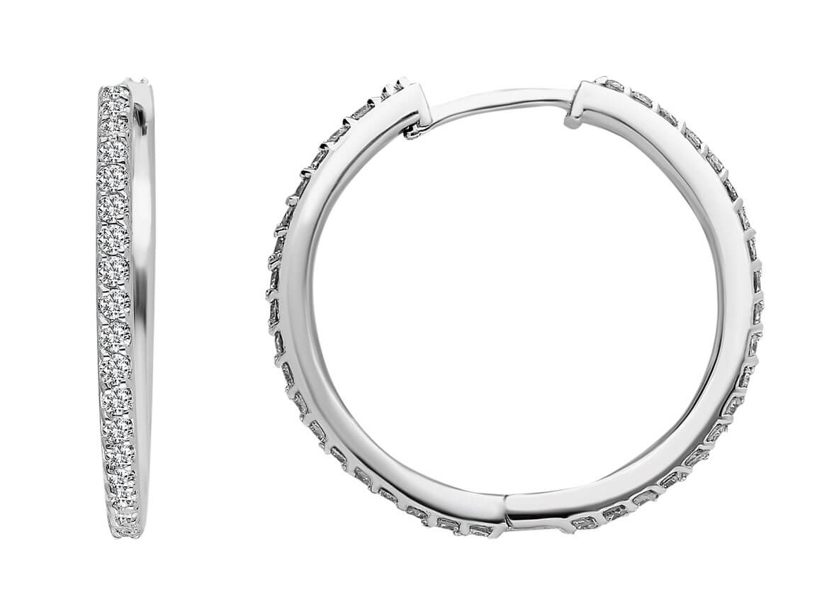 Diamond Hoop Earrings