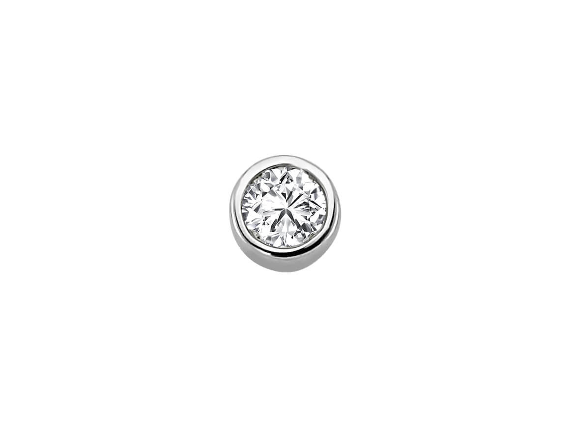 0.18 Carat Diamond Solitaire Men's Stud Earrings