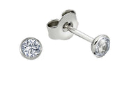 0.28 Carat Diamond Solitaire Stud Earrings
