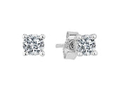 Boucles d'oreilles solitaires diamant 0,91 carat