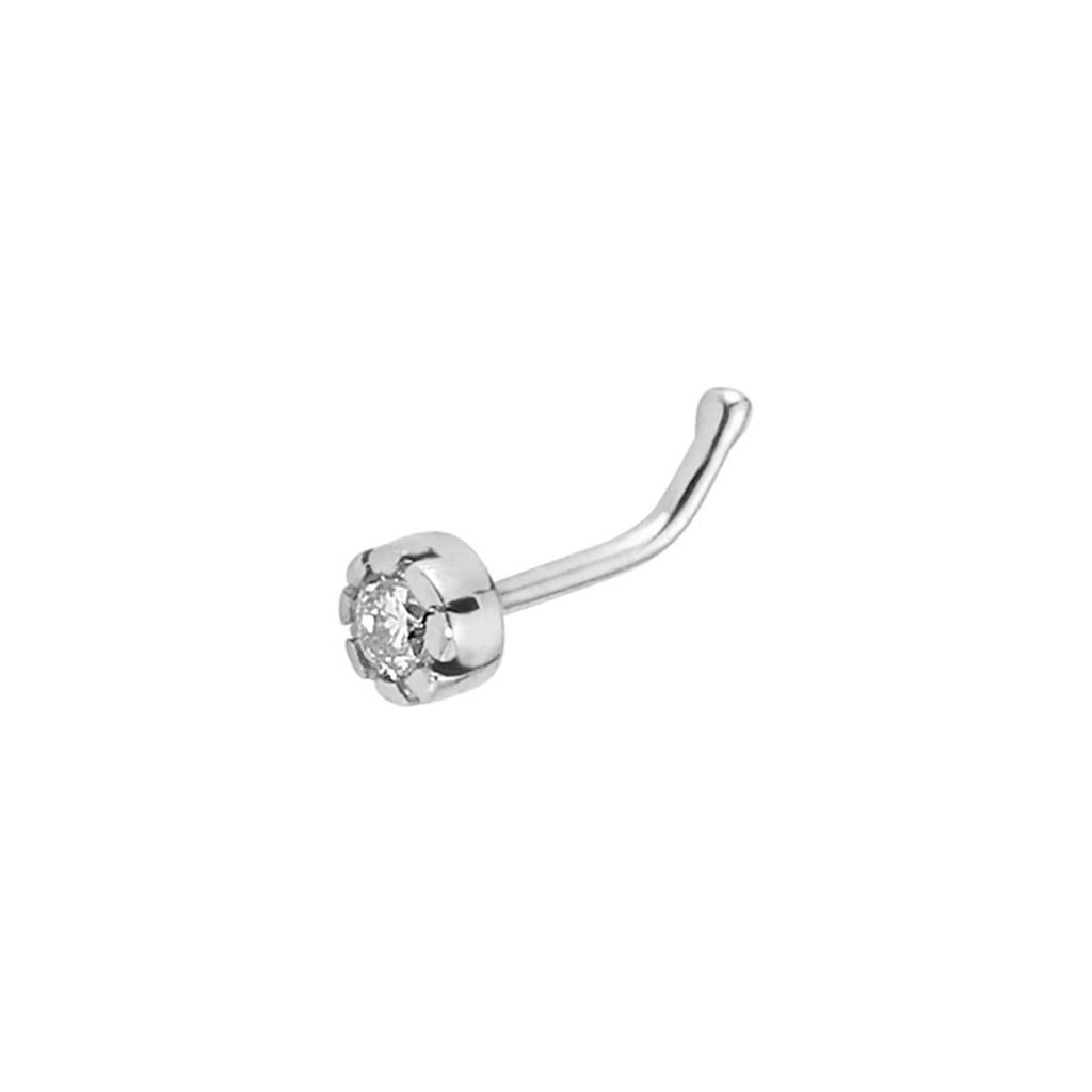 0.03 carat diamond nose piercing