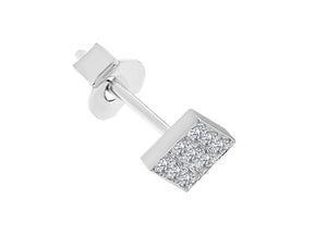 Diamond Square Men's Stud Earrings