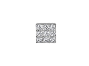 Diamond Square Men's Stud Earrings