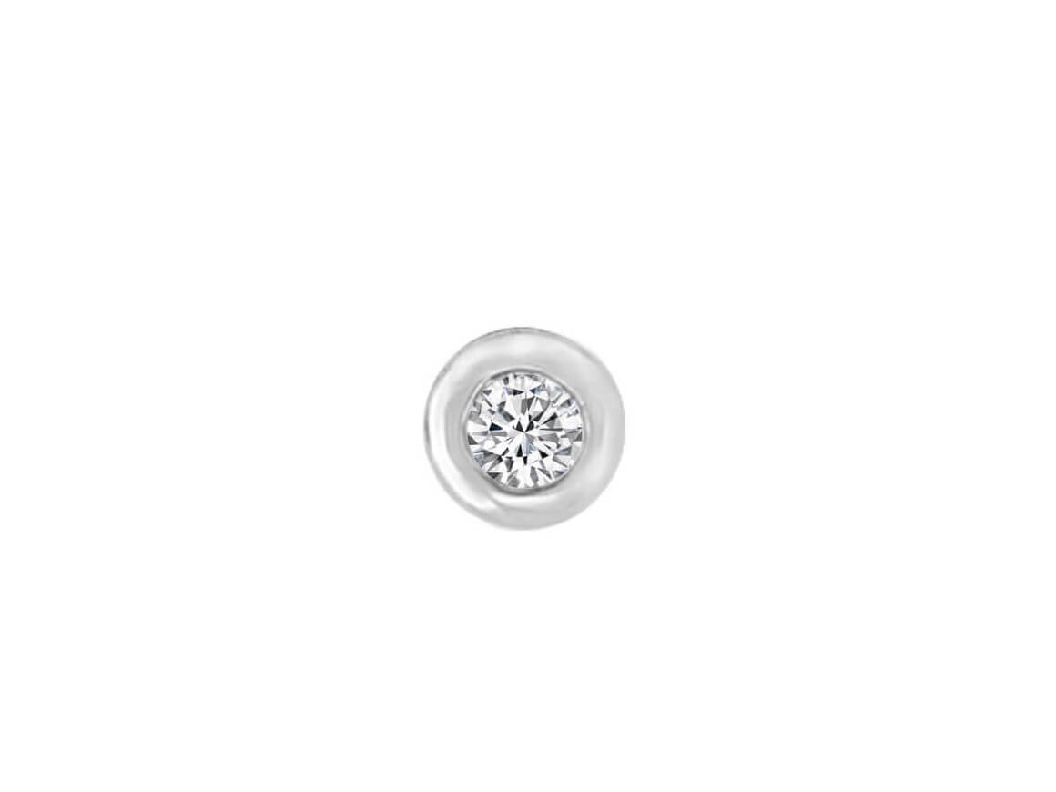 0.05 carat diamond solitaire men's stud earrings
