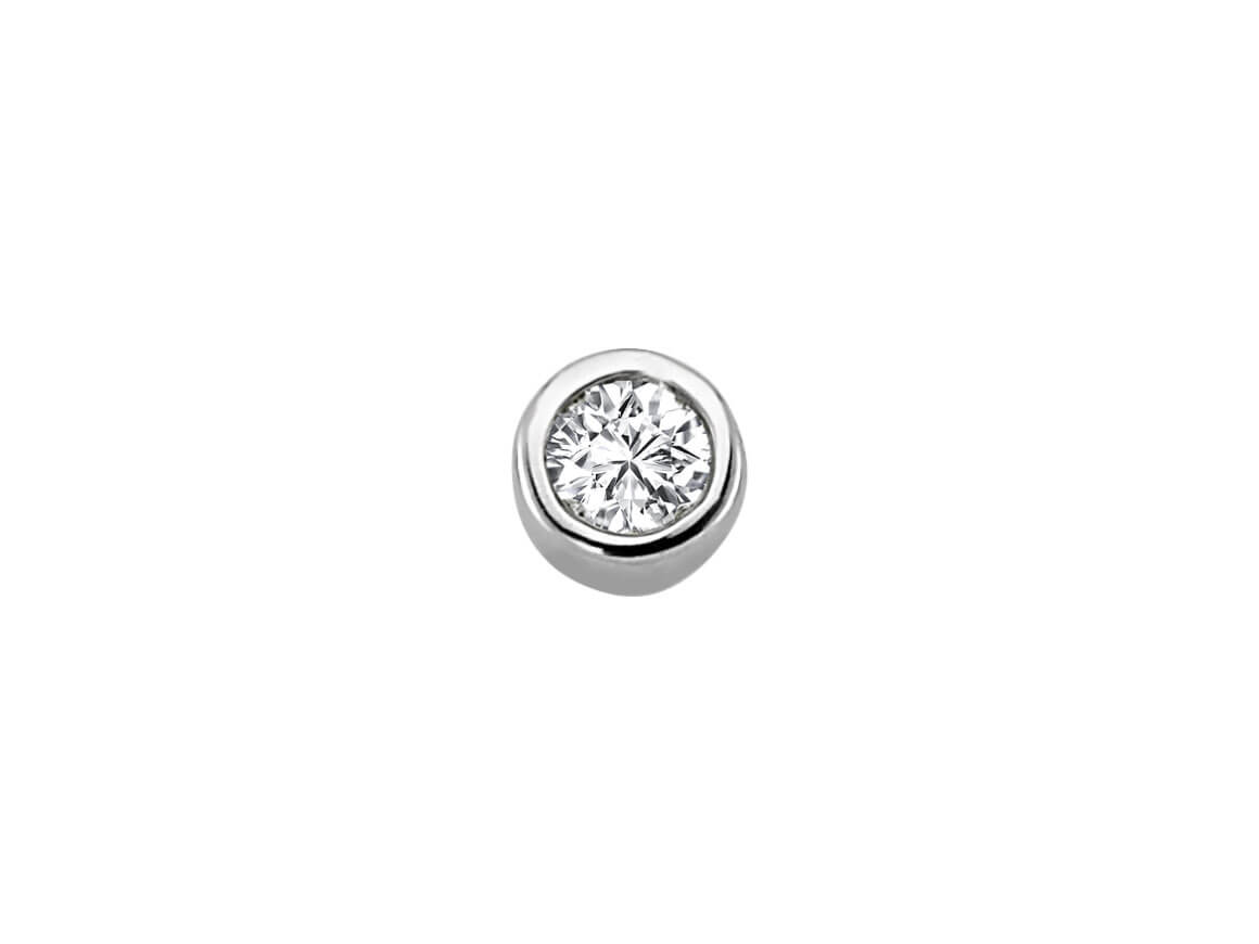 0.11 Carat Solitaire Diamond Men's Earrings