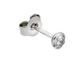 0.14 carat diamond solitaire men's stud earrings