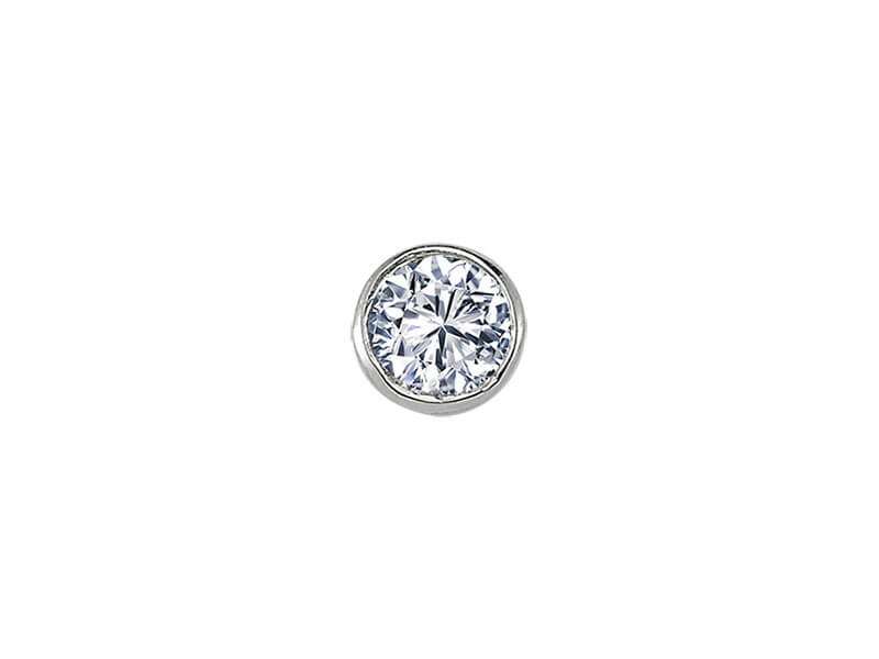 0.14 carat diamond solitaire men's stud earrings