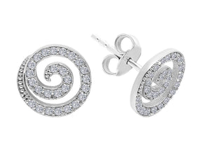 Diamond Lava Stud Earrings
