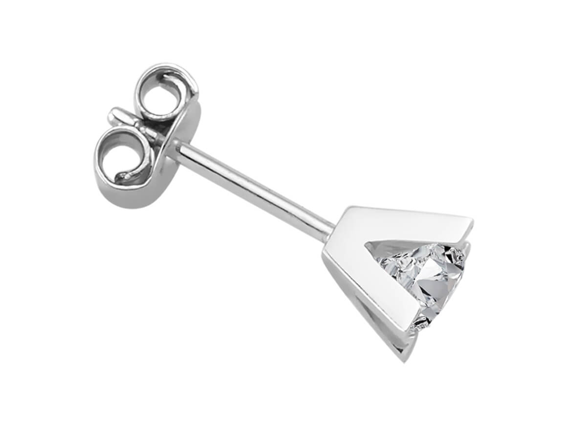 0.51 Carat Solitaire Diamond Men's Earrings