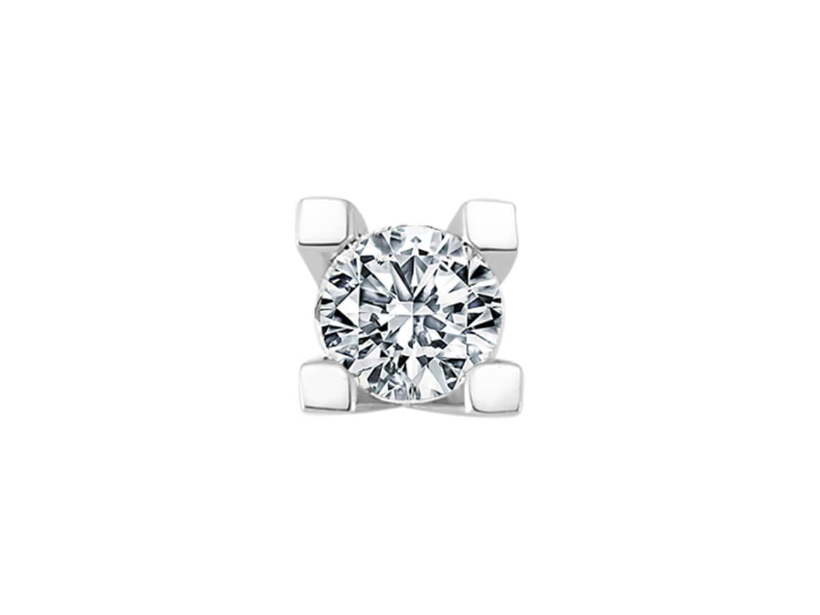 0.51 Carat Solitaire Diamond Men's Earrings