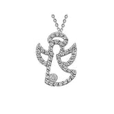 Collier ange diamant