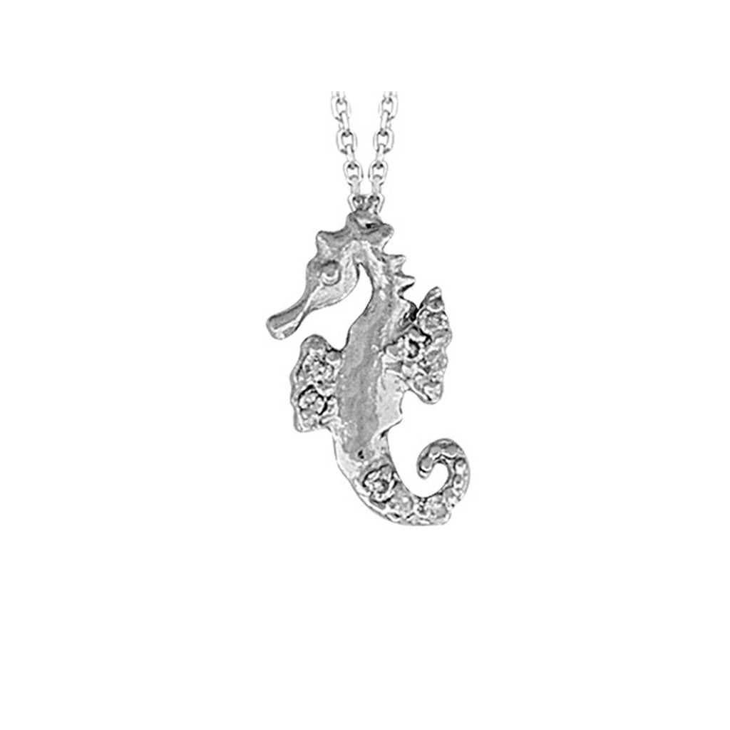 Diamond Seahorse Necklace