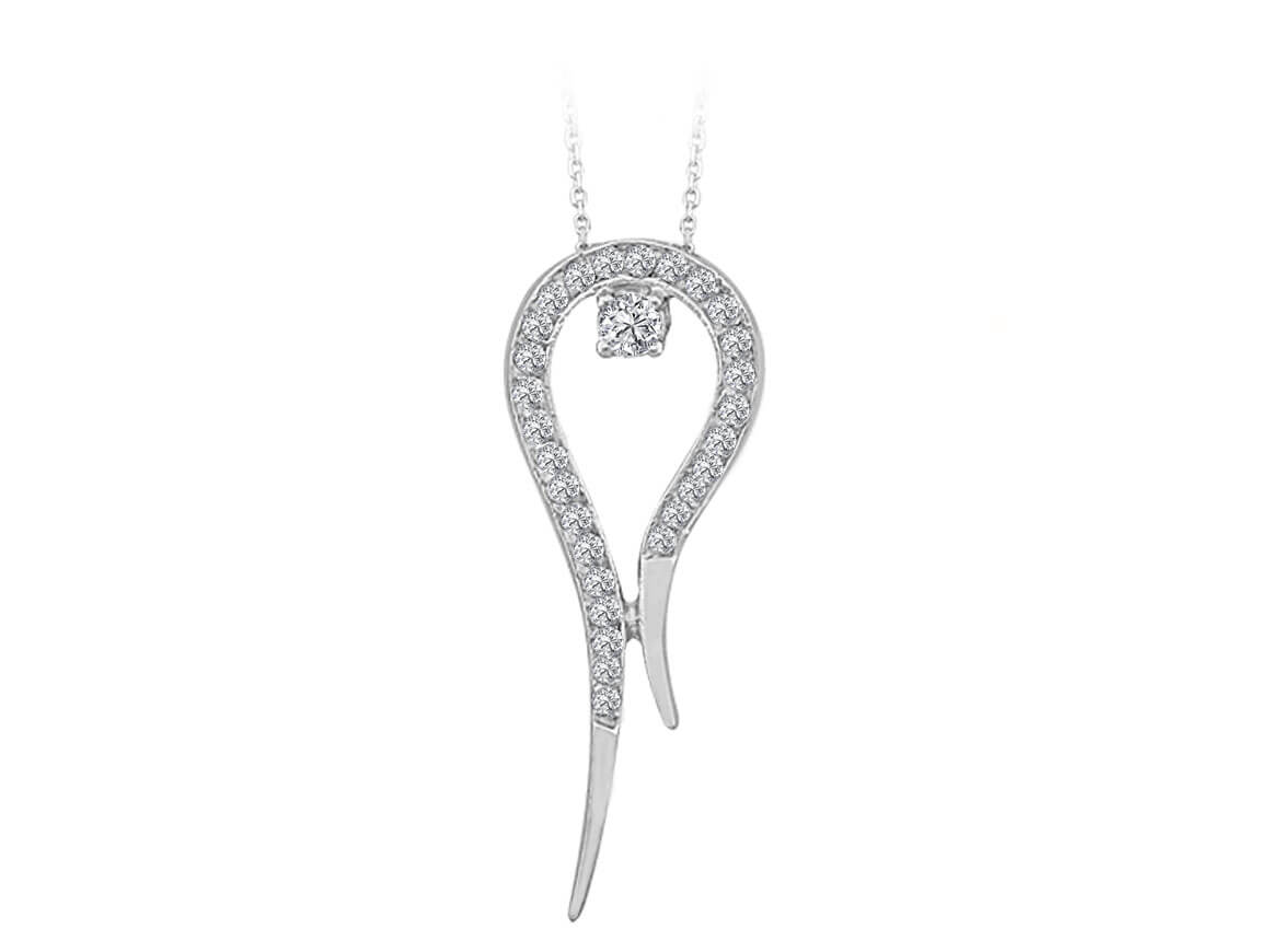 Diamond Tulip Necklace