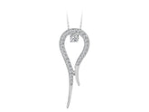 Collier tulipe diamant