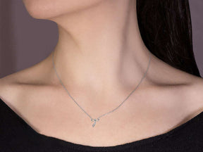 Collier ange diamant