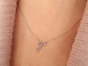 Collier ange diamant