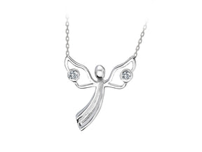 Collier ange diamant