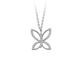 Collier papillon diamant