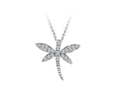 Diamond Dragonfly Necklace