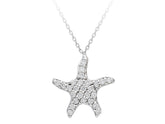 Diamond Starfish Necklace