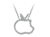Collier pomme diamant